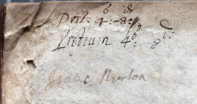 Signature of Isaac Newton