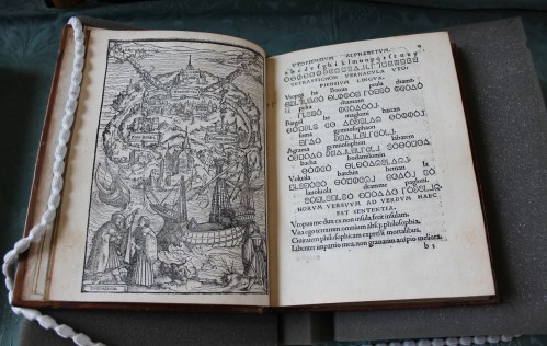 Thomas More, De optimo reip[ublicae] statu, deque noua insula Vtopia Basel: Johann Froben, November 1518 (Keynes.Ec7.03.17)