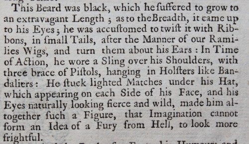 Thackeray.Q.29.9 page 207 Blackbeard's beard