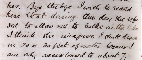 Forbidden to bathe in the lake