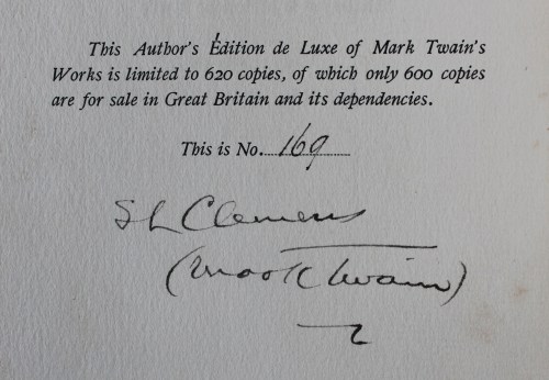 Signed edition statement