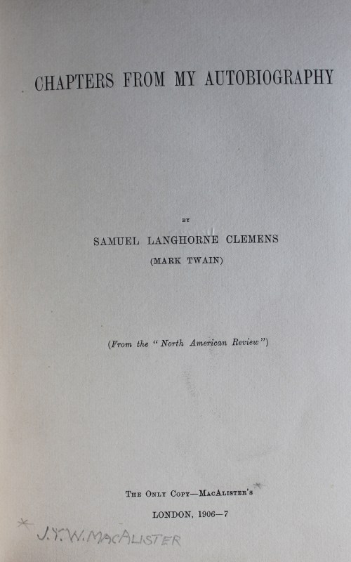 Unique title page 