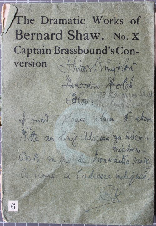 Front cover of Captain Brassbound's conversion