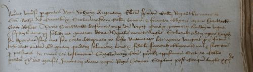 Bond dated 15 January, due 8 September 1507 [KCAR/3/3/1/1/1 fo 205r]