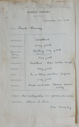 Term report for Summer 1911