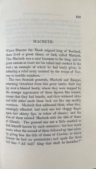 First page of text from the prose version of Macbeth