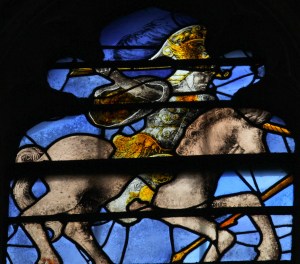 an armoured warrior on horseback 