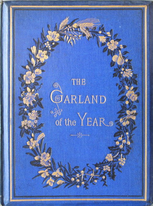 Blue binding with a wreath decoration