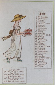 Girl in a white dress bearing plates of food