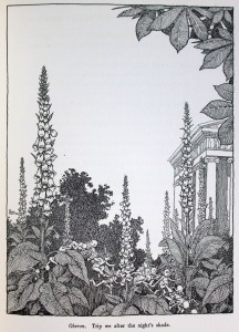 Foliage and a temple